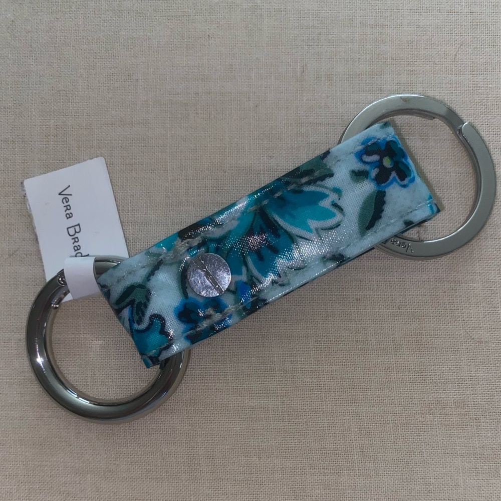 New - Iconic Twice As Nice Keychain BY Vera Bradley in color Cloud Vine